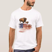 Flag with buffalo tシャツ (正面)