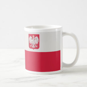 Flaga Polski zのgodłem -ポーランドの旗 コーヒーマグカップ