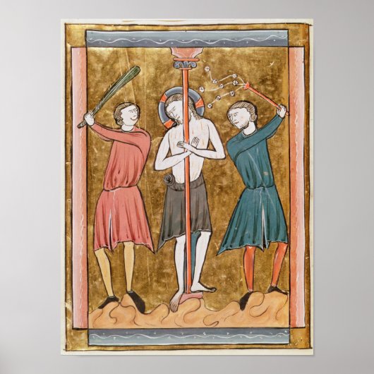 Flagelation、「Psautier a l'Usage de Paris」より ポスター (正面)