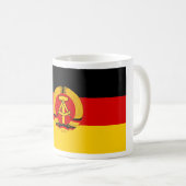 Flaggeのder DDR - GDR (東ドイツ)の旗 コーヒーマグカップ (正面右)