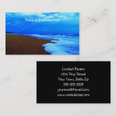 Flaglerのビーチの海岸線 名刺 (正面/裏面)