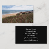 Flaglerのビーチの通路 名刺 (正面/裏面)