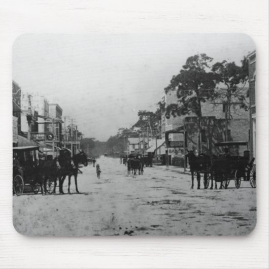 Flaglerの通りで西に見ること マウスパッド (正面)