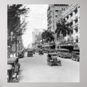 Flagler Street、マイアミ1926年 ポスター