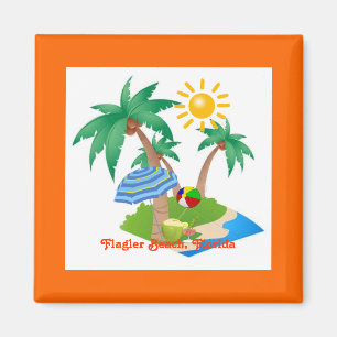 FlaglerBeach、フロリダ冷蔵庫マグネットテンプレート マグネット