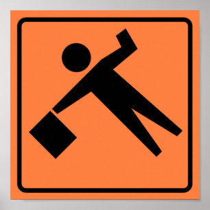 Flagmanの前方にハイウェーの印 ポスター