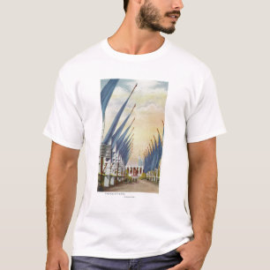Flagsの1934年の万国博覧会の道の眺め Tシャツ