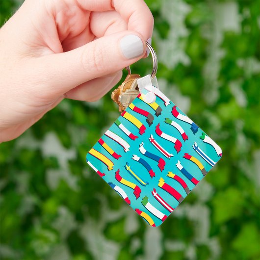 Flagsキーチェーンのセット キーホルダー