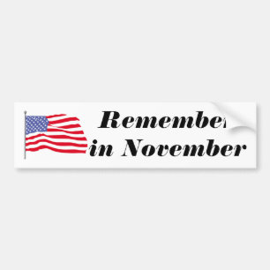 flags-american-waving-in-the_wind、Rememberin N… バンパーステッカー