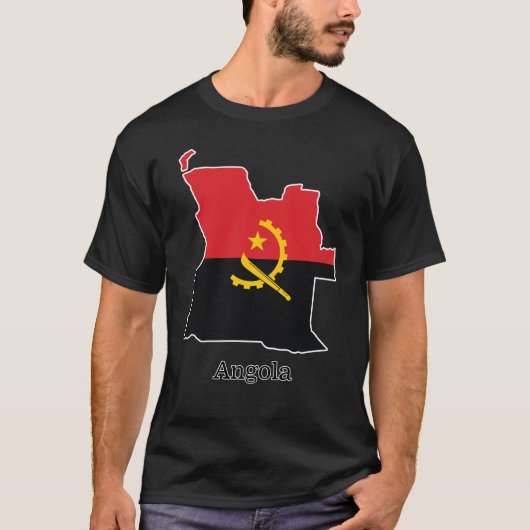 Flags and countries Angola Tシャツ (正面)