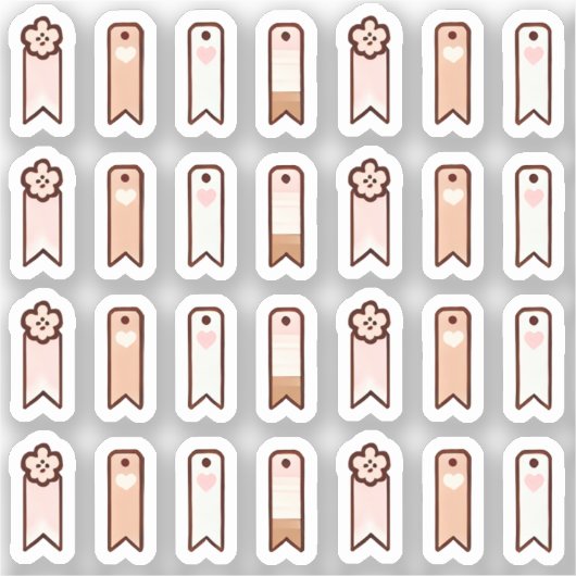 Flags for soft kawaii planner  シール (正面)