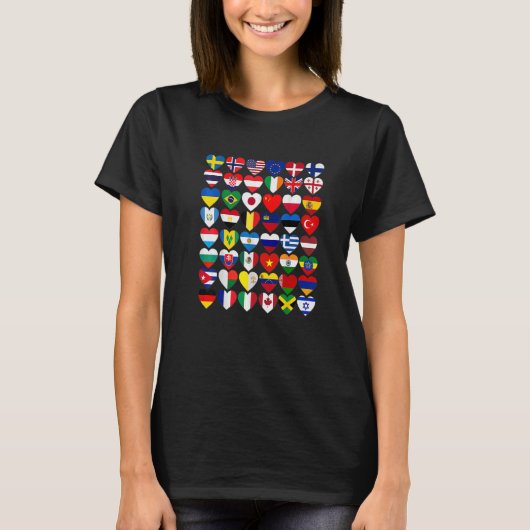 Flags of the Countries of the World International Tシャツ (正面)