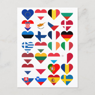 Flags of the European Union ポストカード