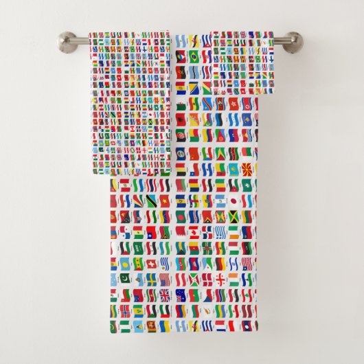 Flags of the World Travel Design バスタオルセット (インサイチュ)