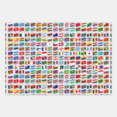 Flags of the World Travel Design ラッピングペーパーシート (正面)