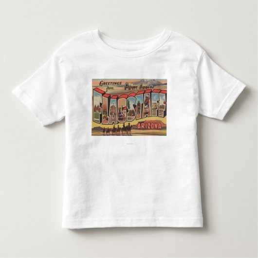 Flagstaff、アリゾナ-大きい手紙場面 トドラーTシャツ (正面)