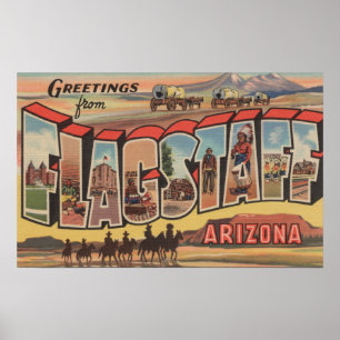 Flagstaff、アリゾナ-大きい手紙場面 ポスター