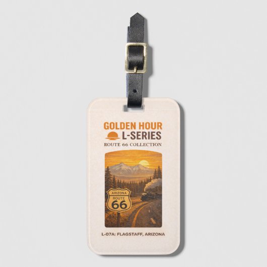 Flagstaff Route 66 Golden Hour L-Series ラゲッジタグ (正面縦)