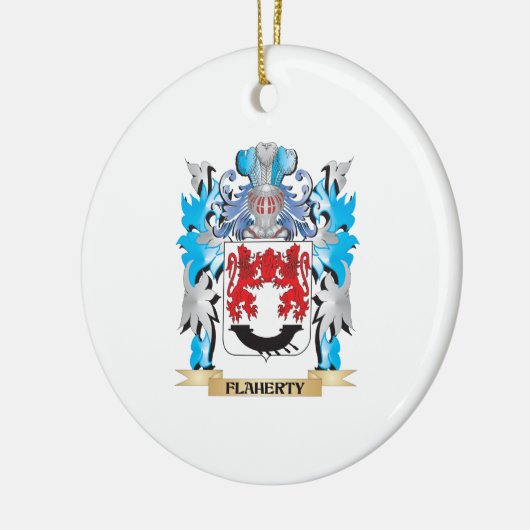 Flahertyの紋章付き外衣-家紋 セラミックオーナメント (左)