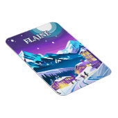 Flaine : Art Moderne dans les Alpes enneigées マグネット (右側)