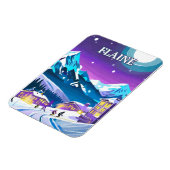 Flaine : Art Moderne dans les Alpes enneigées マグネット (左側)