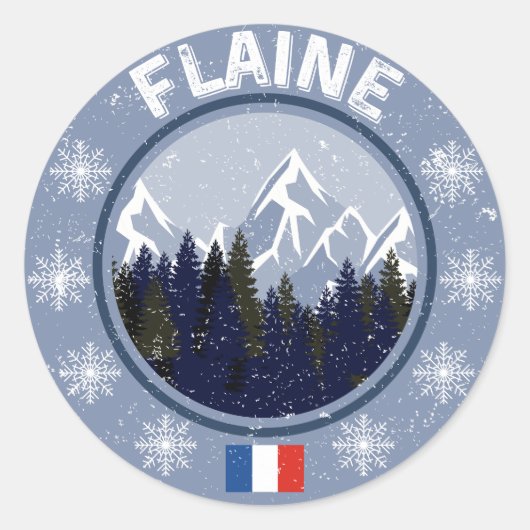 Flaine Station de Ski ラウンドシール (正面)