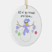 Flakefriendsとの雪だるま セラミックオーナメント (右)