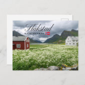 Flakstad auf den Lofoten ポストカード (正面/裏面)