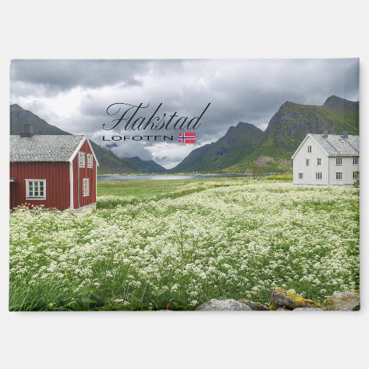 Flakstad auf den Lofoten マグネット (正面)