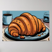 Flaky Morning Croissant Treat ポスター (正面)