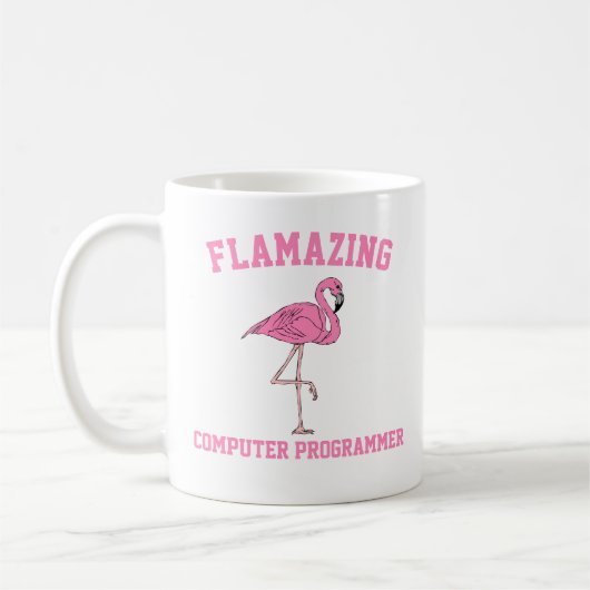 Flamazing Computer Programmer Mag コーヒーマグカップ (左)