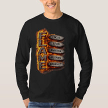 FLAMEモチベーショングラフィック メンズTシャツ