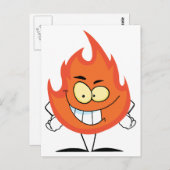 Flame Cartoonキャラクタ ポストカード (正面/裏面)