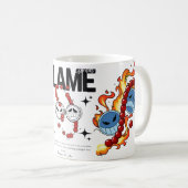 🔥Flame Fist Warrior Mug – Fire Anime Coffee Cup🔥 コーヒーマグカップ (正面右)