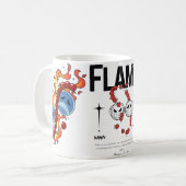 🔥Flame Fist Warrior Mug – Fire Anime Coffee Cup🔥 コーヒーマグカップ (正面左)