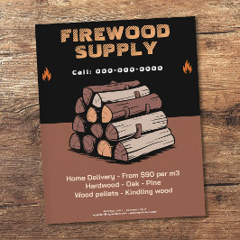 Flame Icon - Firewood Supply チラシ