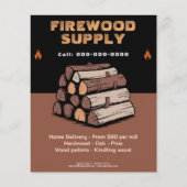 Flame Icon - Firewood Supply チラシ (正面)