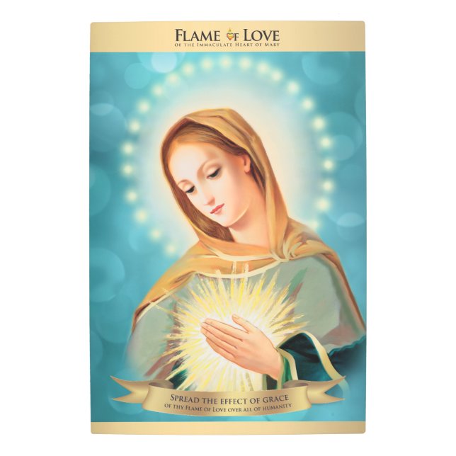 Flame of Love Icon 20"x30"メタルウォールアート メタルプリント (正面)