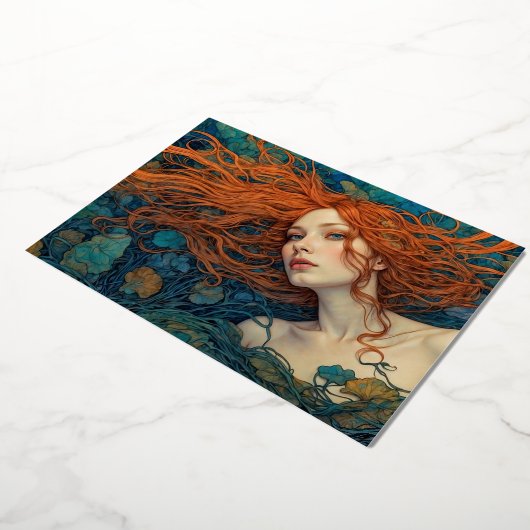 "Flame of the Tides" - A Colourful Portrait        箔招待状 (回転した状態)