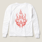 Flame Spirit Face | Tribal Fire Silhouette Art (デザイン背面)