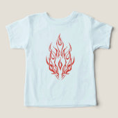 Flame Spirit Face | Tribal Fire Silhouette Art (デザイン正面)