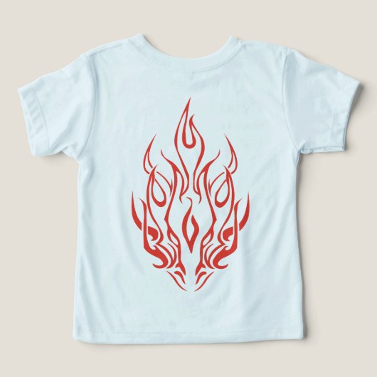 Flame Spirit Face | Tribal Fire Silhouette Art (デザイン裏面)