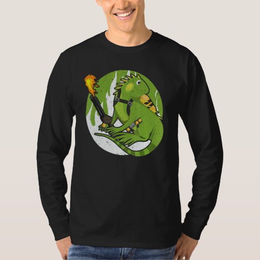 Flame Thrower Flamethrower Hot Burn Dragon Tシャツ (正面)