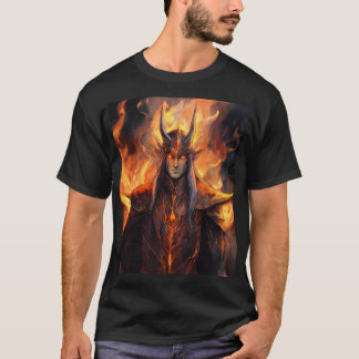 Flameborn Sauron：エルフ型枠再想像 Tシャツ