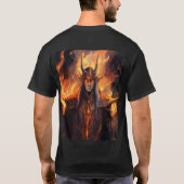 Flameborn Sauron：エルフ型枠再想像 Tシャツ (裏面)