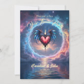 Flamebound Heart of the Moon – Gothic Cosmic Love 招待状 (正面)