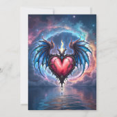 Flamebound Heart of the Moon – Gothic Cosmic Love 招待状 (裏面)