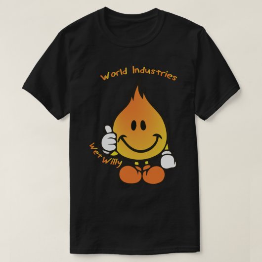 Flameboy World Industries Wet Willy Tシャツ (デザイン正面)