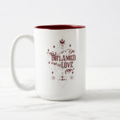 Flamed by Love (Sleigh Riders Book Two) ツートーンマグカップ (左)