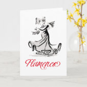 Flamenco カード (黄色い花)